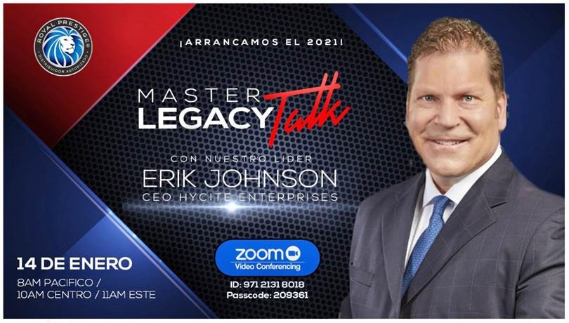 Evento Master Legacy Talk banner